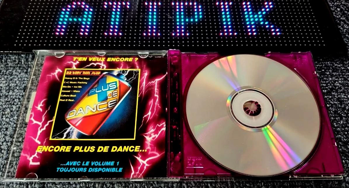 ⚡ CD Vintage Plus De Dance Vol.2 Caja Luminosa Rara 1995 🔥 – photo 4